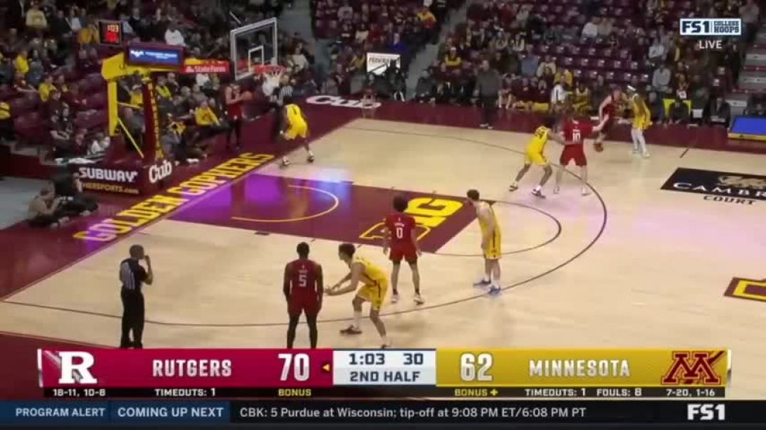 ⁣Rutgers vs Minnesota WILD Ending   2023 College Basketball