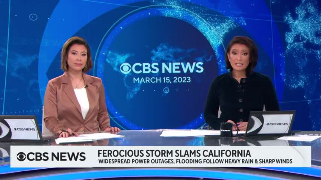 ⁣Tens of thousands of California residents without power after ferocious storm