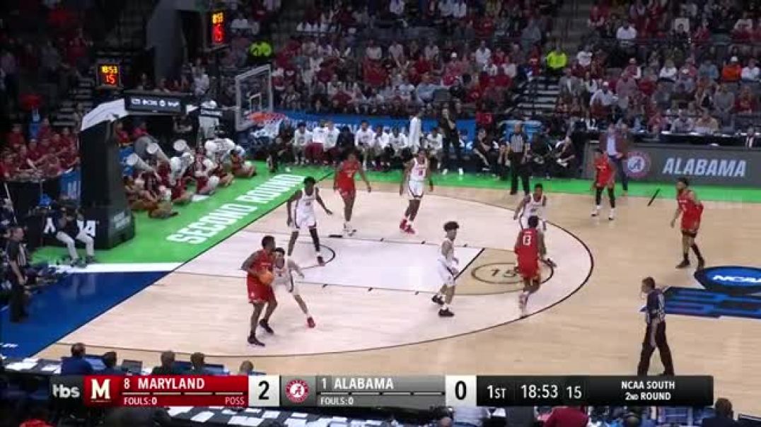 ⁣Alabama vs. Maryland - Second Round NCAA tournament extended highlights