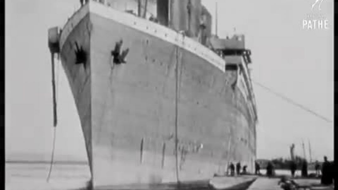 ⁣Titanic Real Footage Leaving Belfast for Disaster (1911-1912)   British Pathé