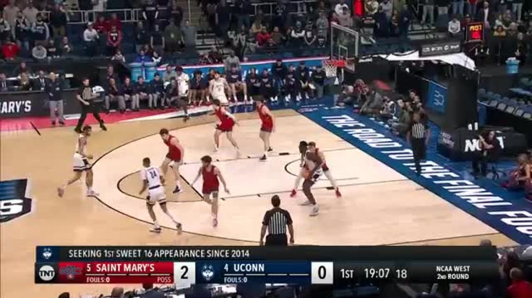 ⁣UConn vs St. Mary's - Second Round NCAA tournament extended highlights