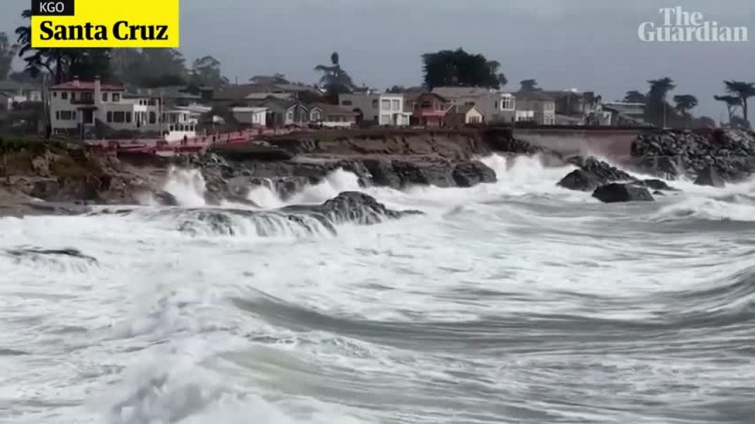 ⁣Heavy rain and strong winds leave trail of destruction in California