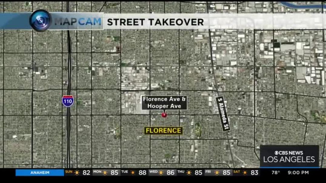 ⁣Back-to-back street takeovers in South LA cause havoc, inconvenience