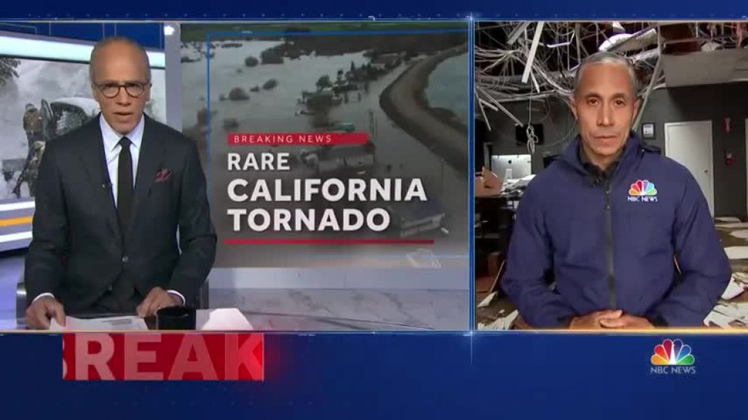 ⁣WATCH Small tornado touches down outside Los Angeles