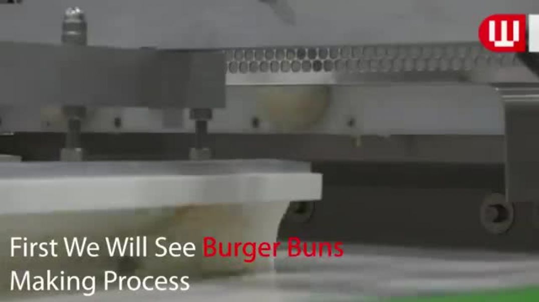 ⁣How Burgers Are Made in Factory   Amazing Burger Making Process