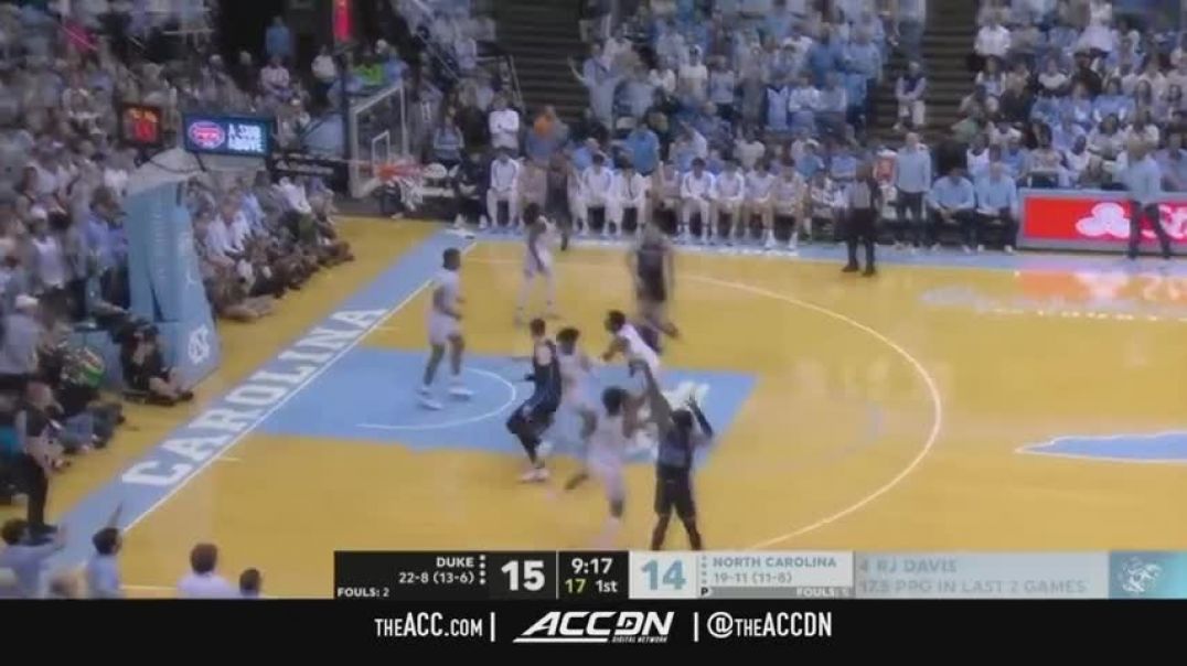 ⁣North Carolina vs. Duke Men's Basketball Highlights (2022-23)