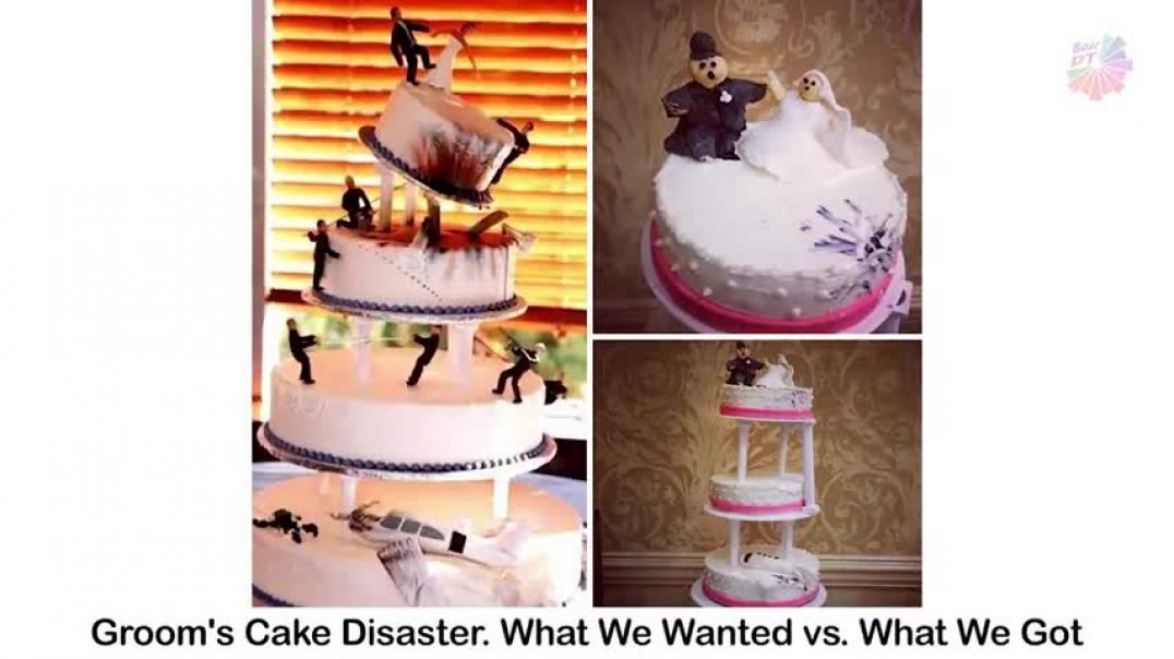 ⁣Funny Wedding Cake Fails