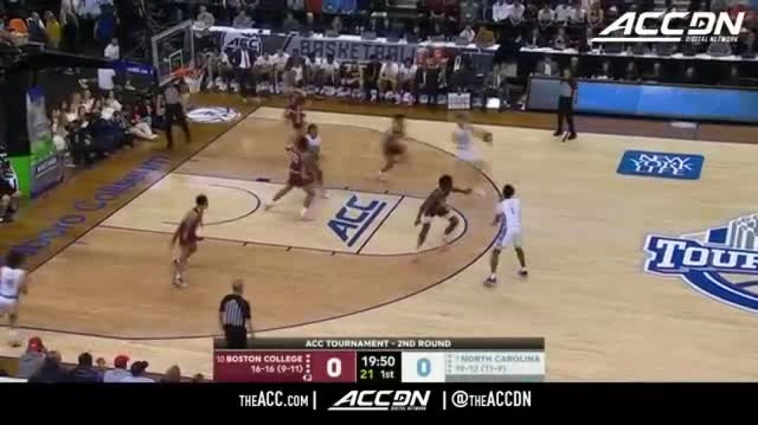 ⁣Boston College vs. North Carolina Condensed Game |2023 New York Life ACC Men’s Basketball Tournament