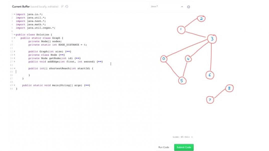 ⁣Algorithms: Solve 'Shortest Reach' Using BFS