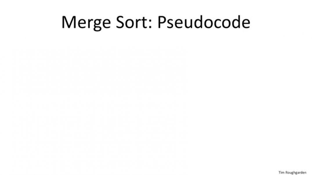 ⁣1   6   Merge Sort  Pseudocode 13 min