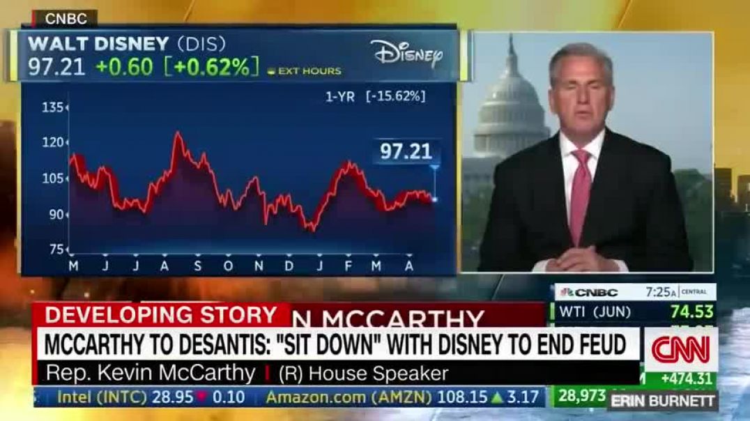 ⁣McCarthy weighs in on DeSantis’ feud with Disney