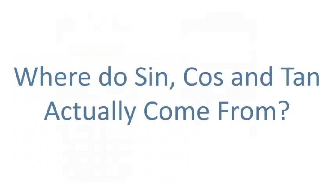 ⁣Where do Sin, Cos and Tan Actually Come From - Origins of Trigonometry - Part 1