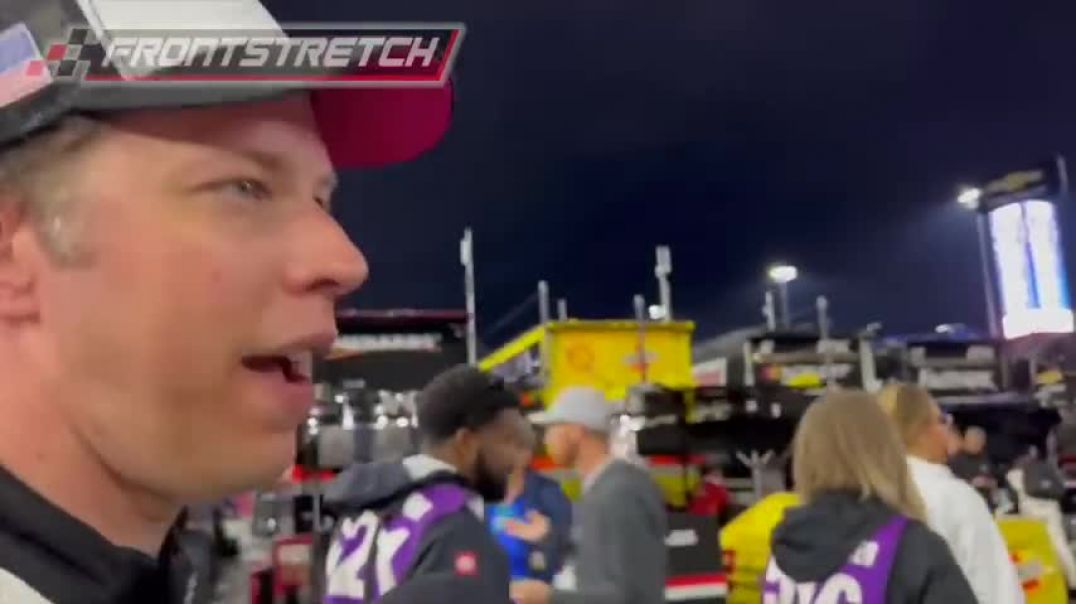 ⁣Brad Keselowski on His Side of the Bump and Run with Bubba Wallace & Chris Buescher Winning