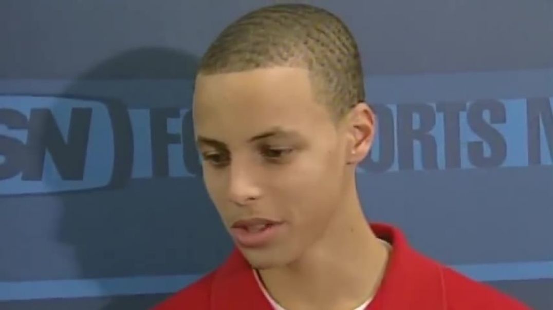 ⁣Young Stephen Curry Talks  LeBron James, NCAA Tournament And Meets Mike Brown