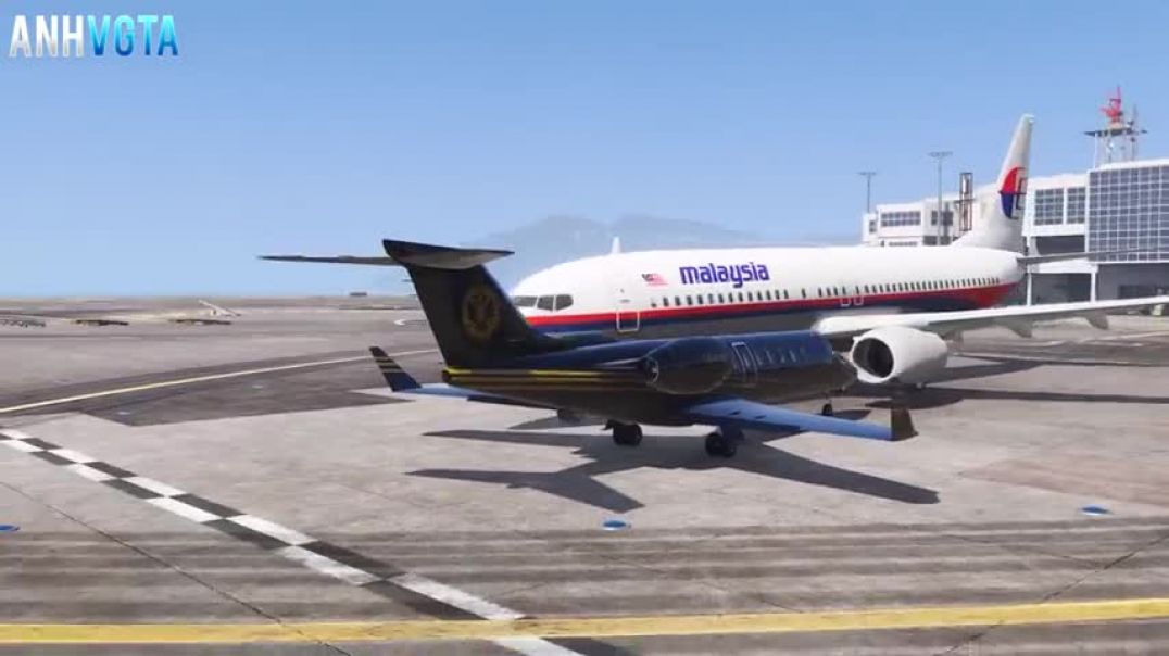 ⁣A380 Collides With Boeing 737 Mid Air During Emergency Landing   GTA 5