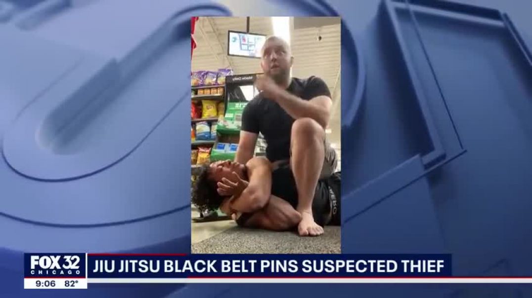 ⁣Chicago black belt takes down man who allegedly punched 7-Eleven clerk