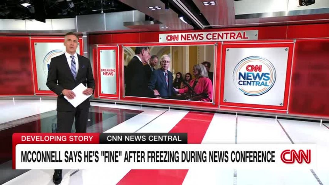 ⁣Dr. Sanjay Gupta weighs in on McConnell freezing at press conference