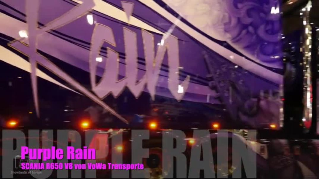 ⁣Purple Rain Scania R650 V8 - VoWa Transporte