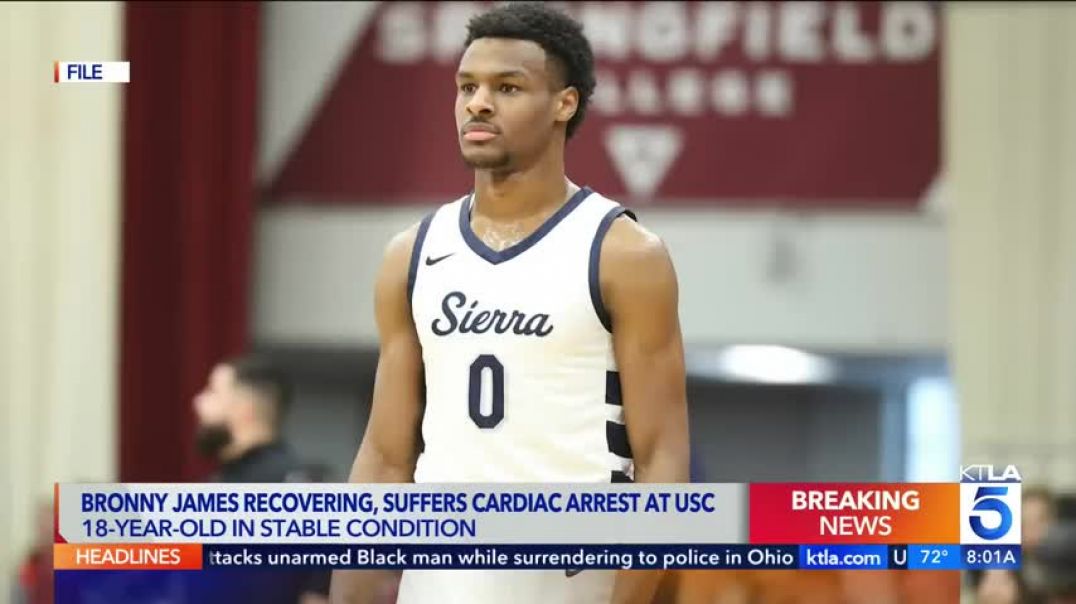 ⁣Bronny James suffers cardiac arrest during USC practice Report