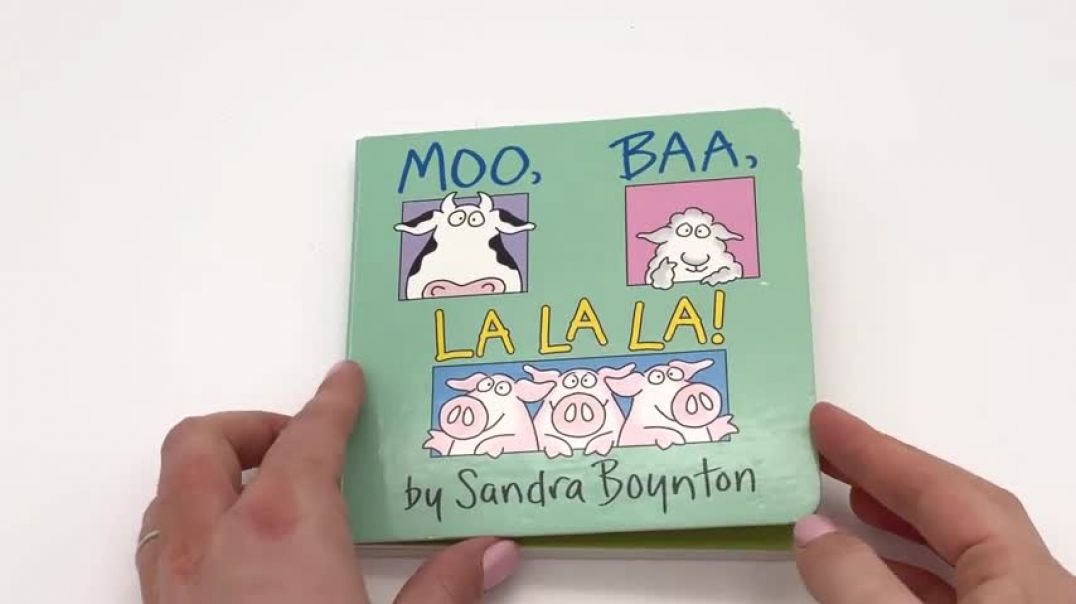 ⁣Let's Read a Book Together! Read Moo, Baa, La La La with us aloud!