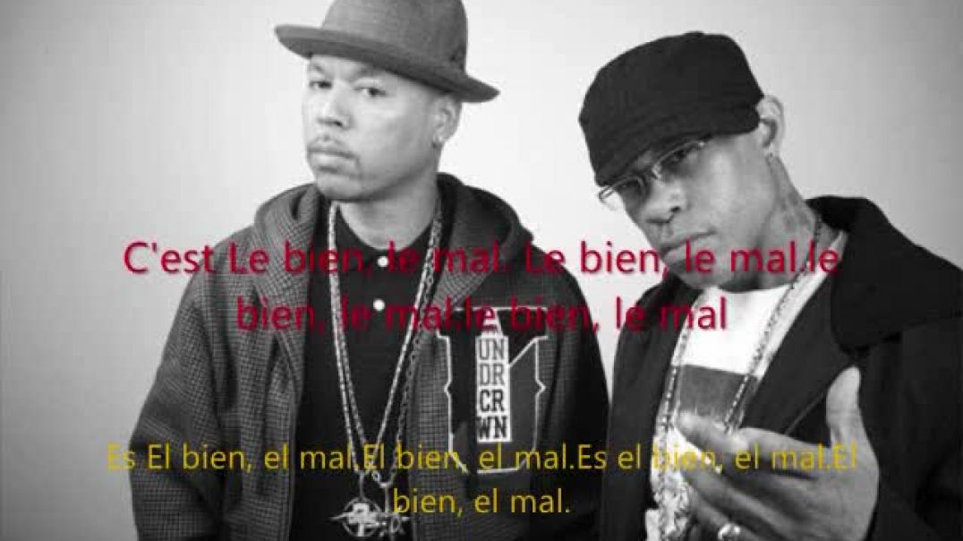 ⁣le bien le mal- guru ft mc solaar (lyrics frances y español)