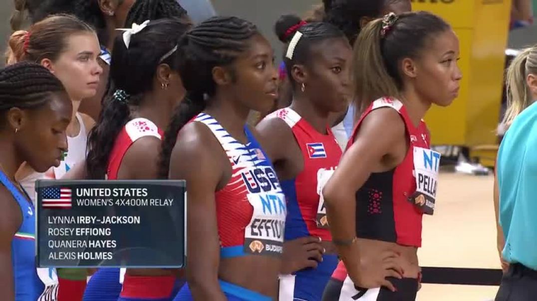 ⁣DISASTER for Team USA as bad handoff gets women's 4x400 team DQ'd in heat | NBC Sports