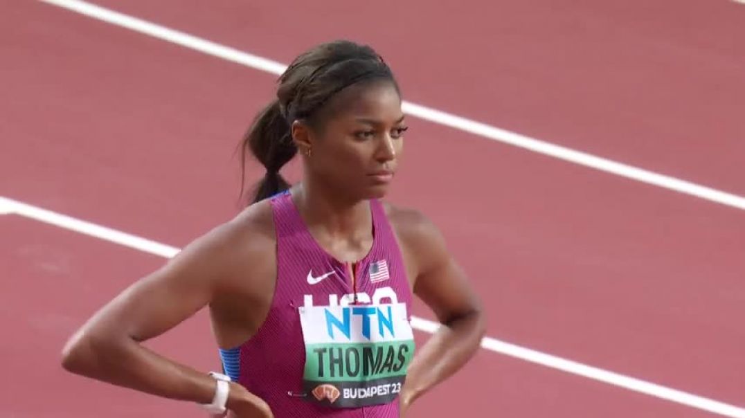⁣Gabby Thomas crushes semis competition to clinch first Worlds 200m finals appearance   NBC Sports