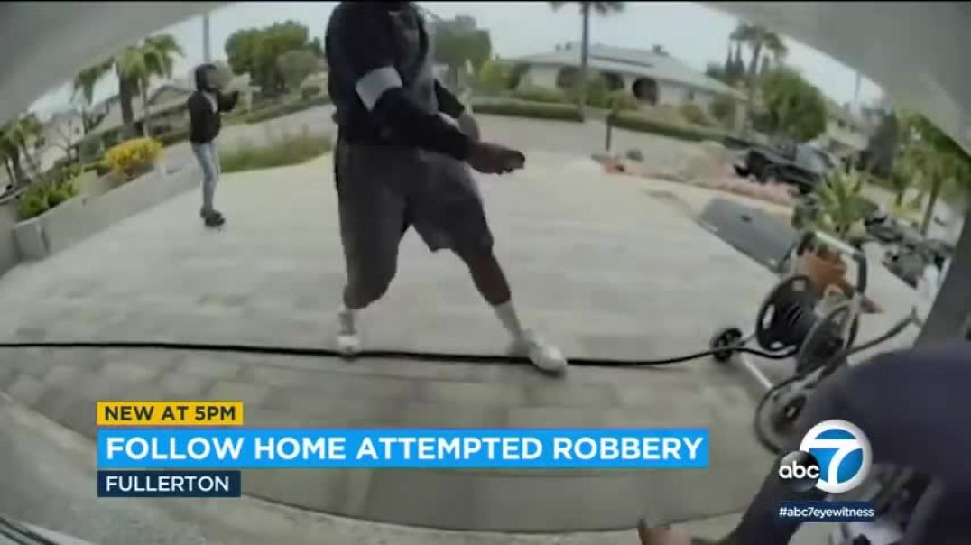 ⁣Marine veteran fights off robbers who followed him home