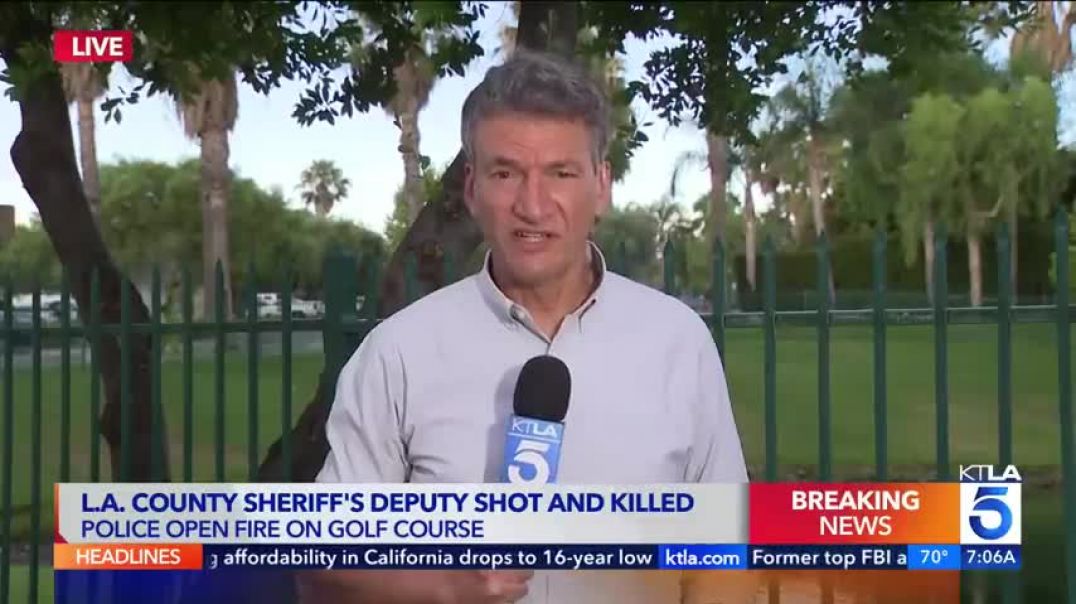 ⁣L.A. County sheriff's deputy shot, killed by police on Fontana golf course