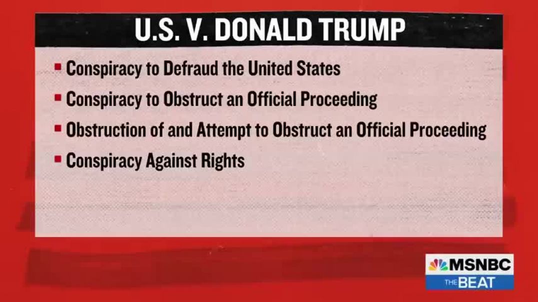 ⁣Trump closer to prison with coup charges Melber on how this changes everything