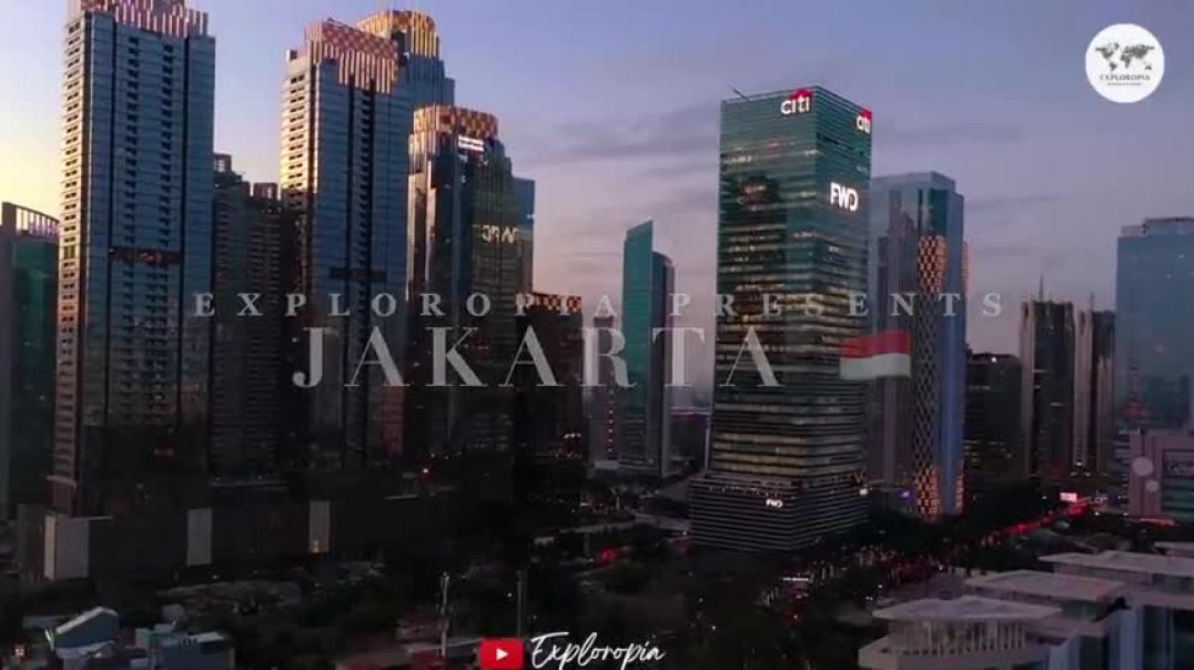 ⁣Jakarta, Indonesia in 4K ULTRA HD 60FPS by Drone