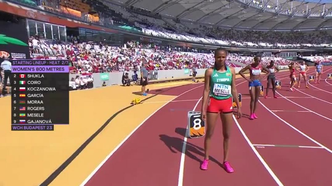 ⁣Raevyn Rogers battles Mary Moraa for auto qualifying spots in 800m heats at Worlds   NBC Sports