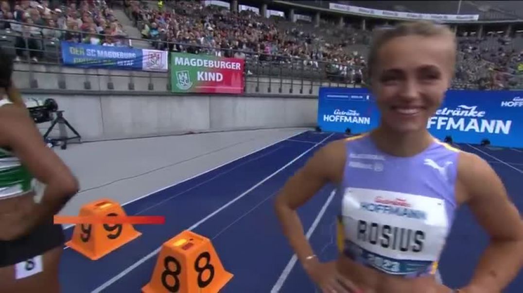 ⁣Jenna Prandini Back On Top With 100m Win At Continental Tour Berlin!