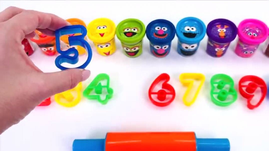 Numbers 1 to 10 with Play Doh   Preschool Learning Video