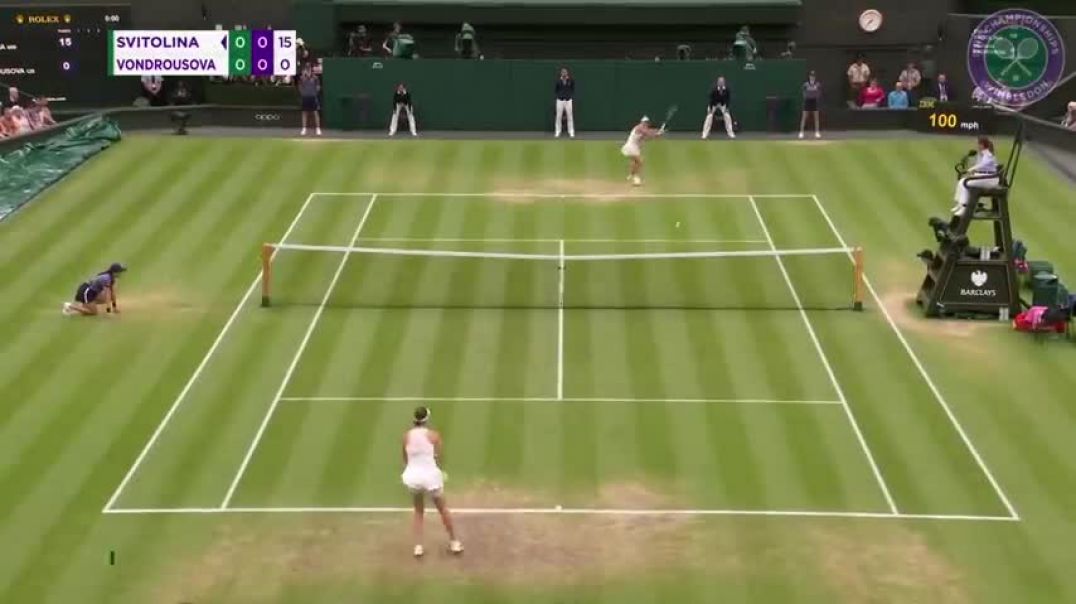 ⁣Elina Svitolina vs Marketa Vondrousova Semi-Finals Highlights   Wimbledon 2023