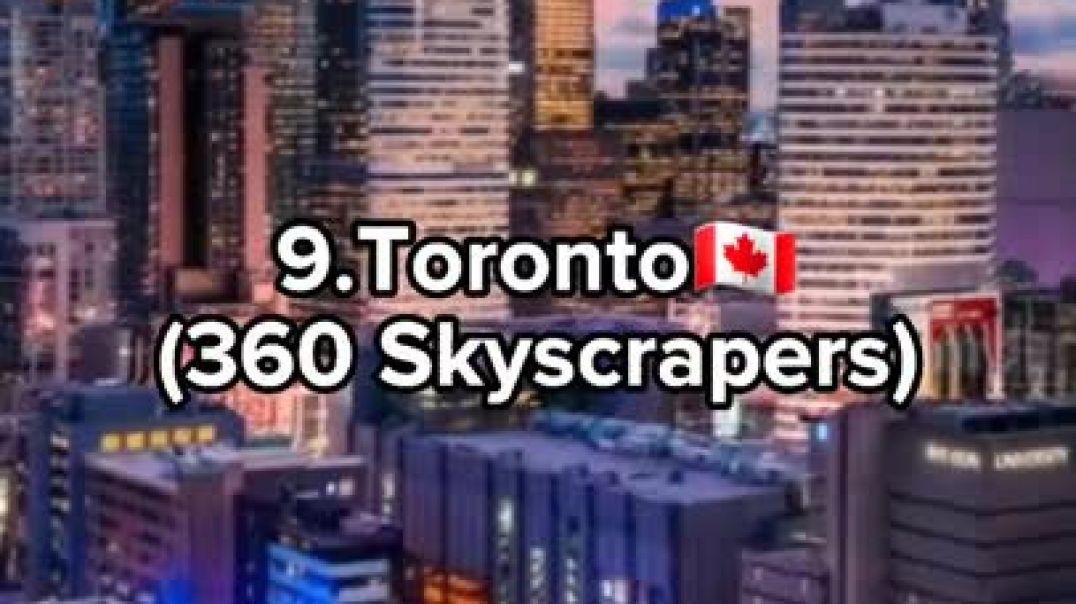 ⁣Top 10 Cities with Most Skyscrapers In World  2022   #shorts #city #skyscraper #country #trending