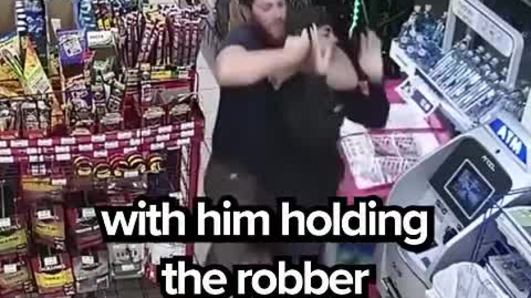 Robber is held hostage