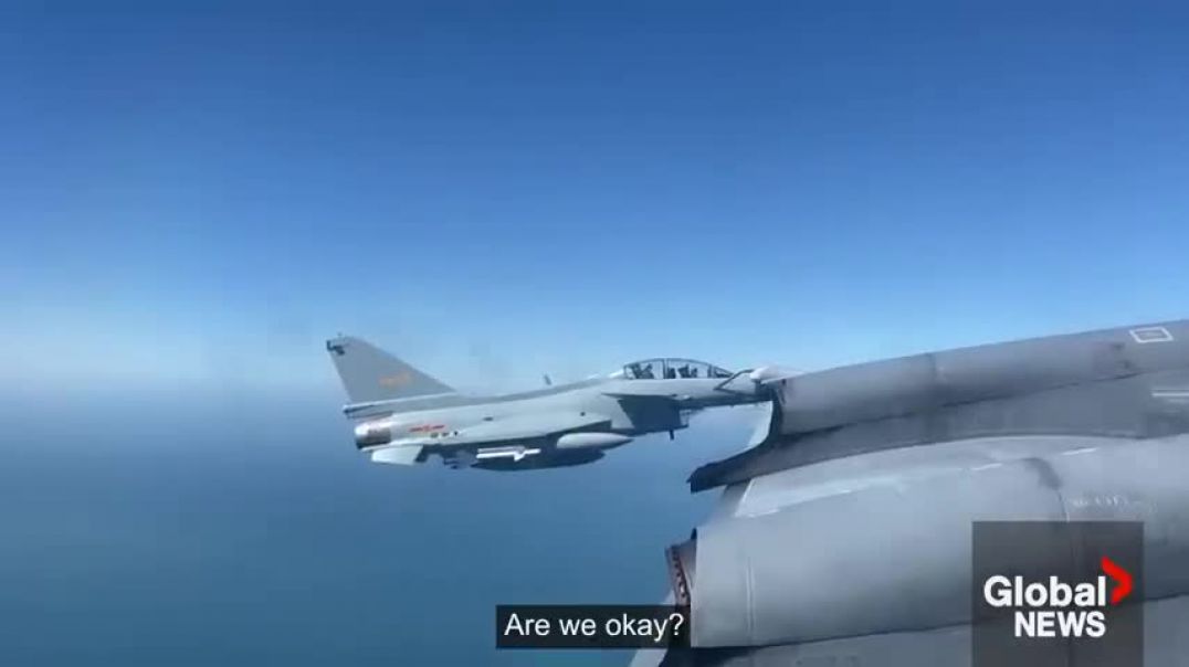 ⁣Are we okay  Chinese military jet intercepts Canadian Forces plane in  aggressive manner
