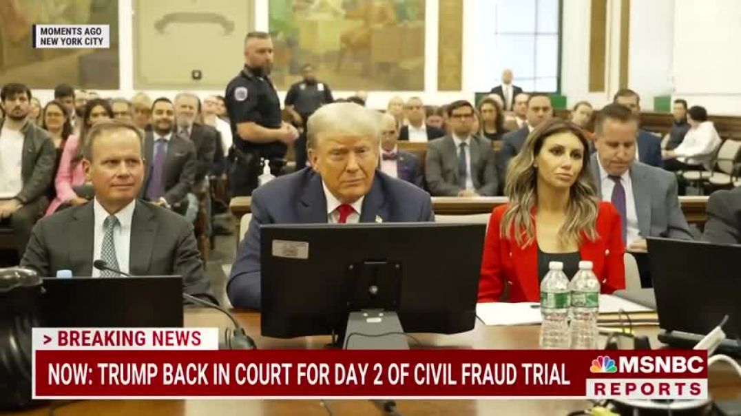 Trump appears in court for day 2 of New York civil fraud trial