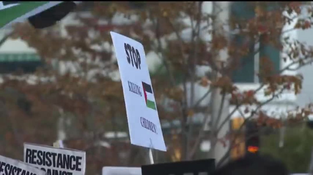⁣Rally for Palestine in Minneapolis draws large crowd of demonstrators
