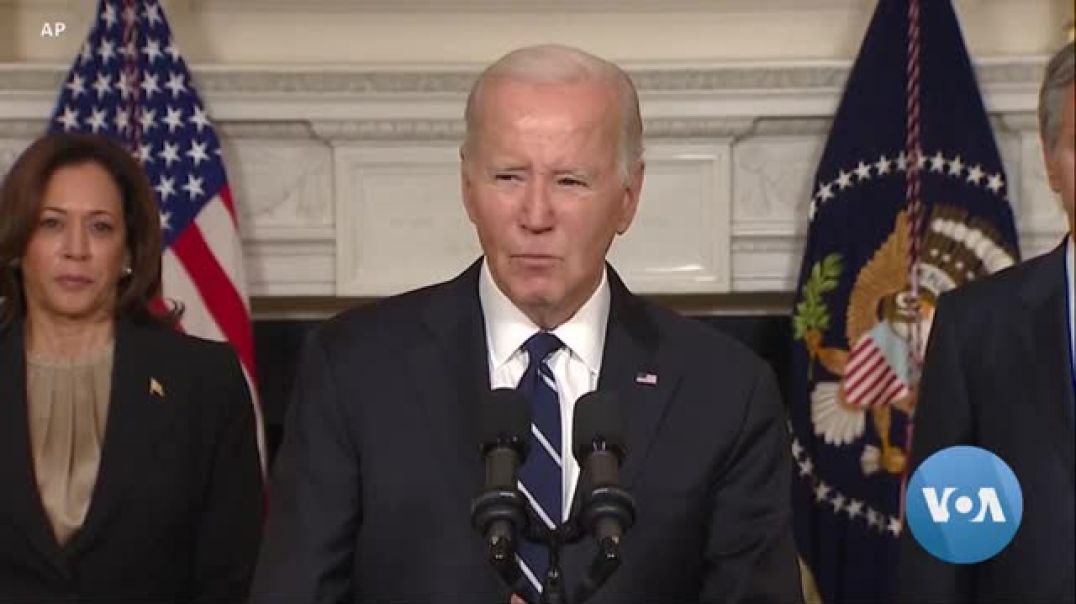 ⁣Biden: 'We Have Israel’s Back' After Weekend Terror Attacks | VOANews