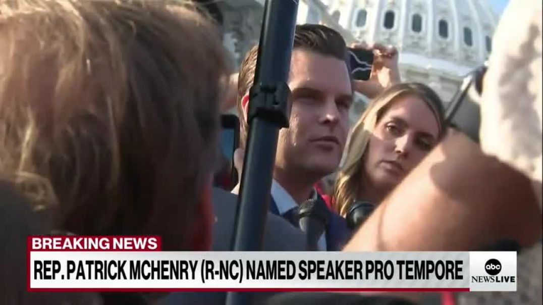 ⁣Rep. Matt Gaetz gives remarks after House votes to remove McCarthy as speaker | ABCNL