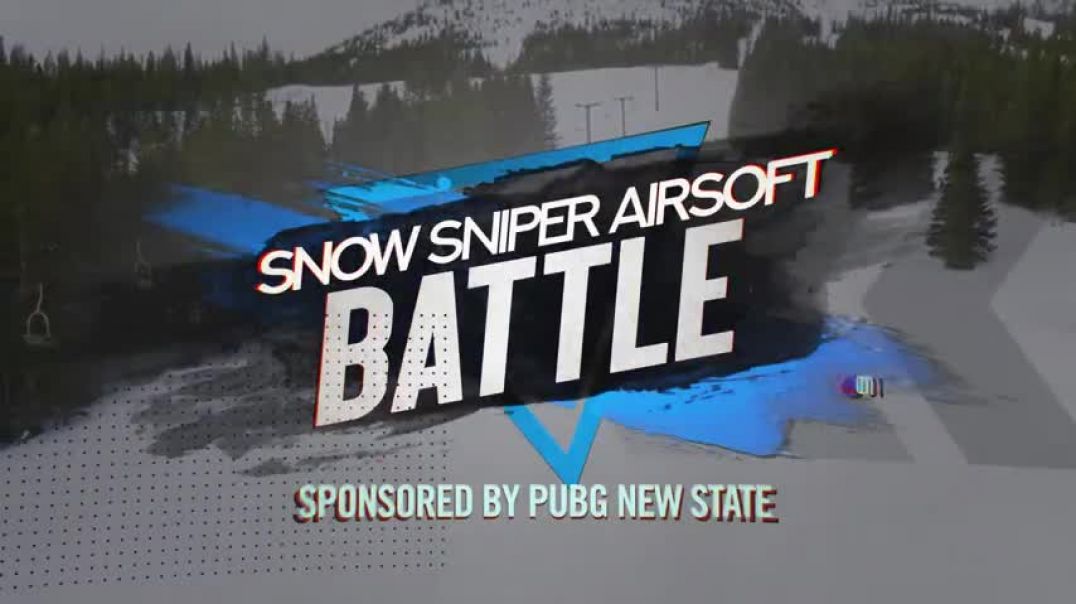 ⁣Snow Sniper Airsoft Battle