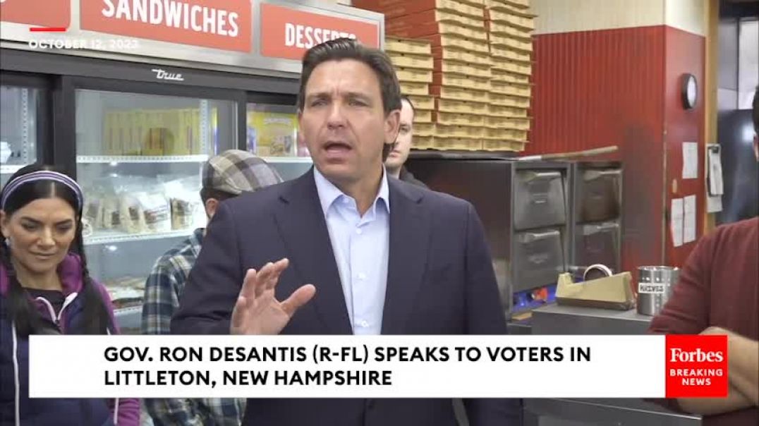DeSantis Clashes With Man Accusing Israel Of Doing The Exact Same Thing As Hamas Killing Civilians