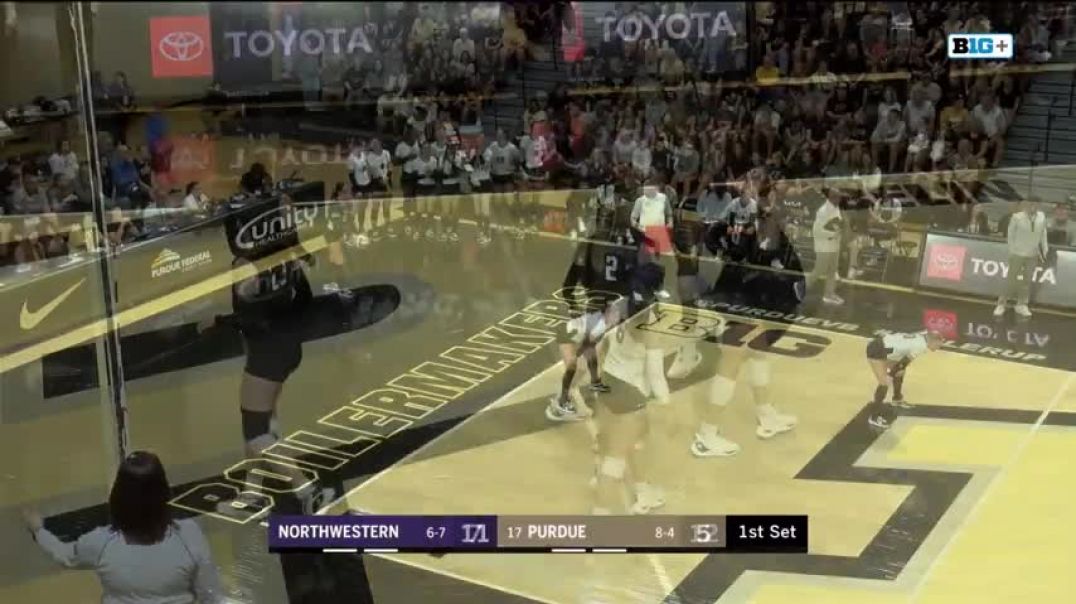 Northwestern at Purdue | Highlights | Big Ten Volleyball | Oct. 1. 2023