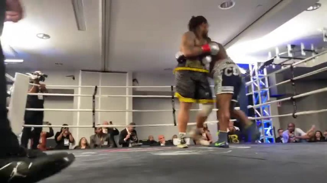 ⁣Greg Hardy First Boxing Fight by at the Tower Club vs Corbin
