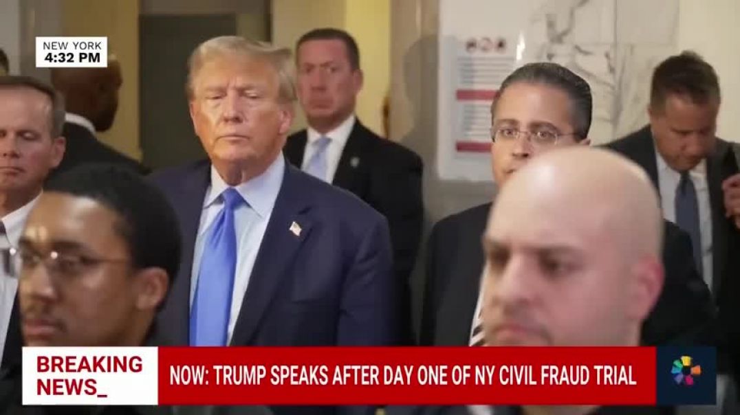 Trump speaks after first day of NY civil fraud trial