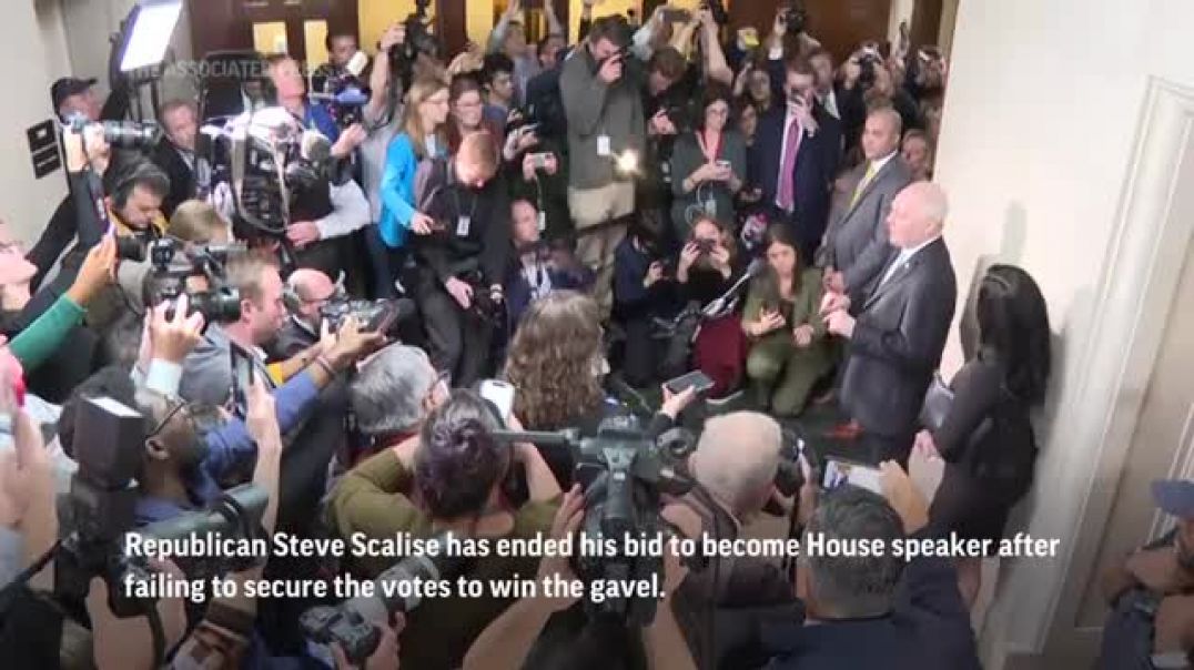 ⁣Scalise bows out of speaker's race, throwing Congress into uncertainty