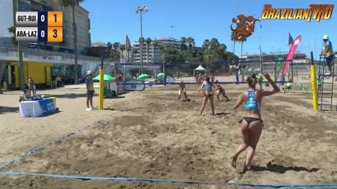 ⁣Nerea Ruiz vs Raquel Lazaro   Beach Volleyball   Serve Skills