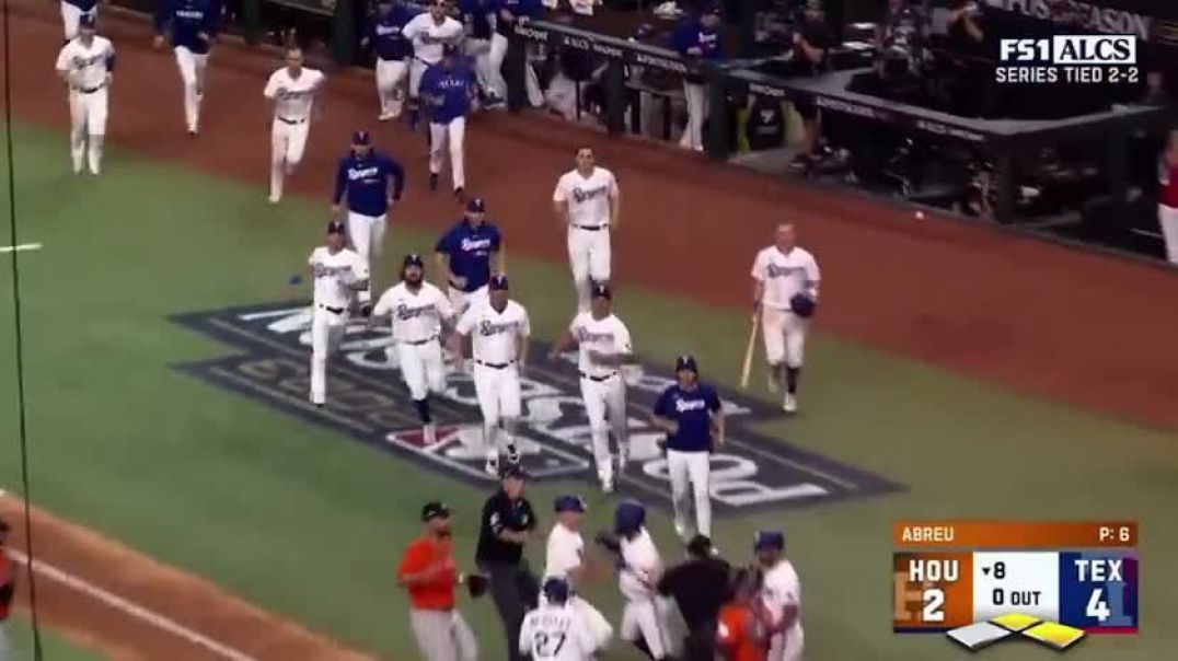 Benches Clear After Adolis Garcia Is Hit By Pitch   Full Sequence   MLB Clutch Moments And Walk Offs